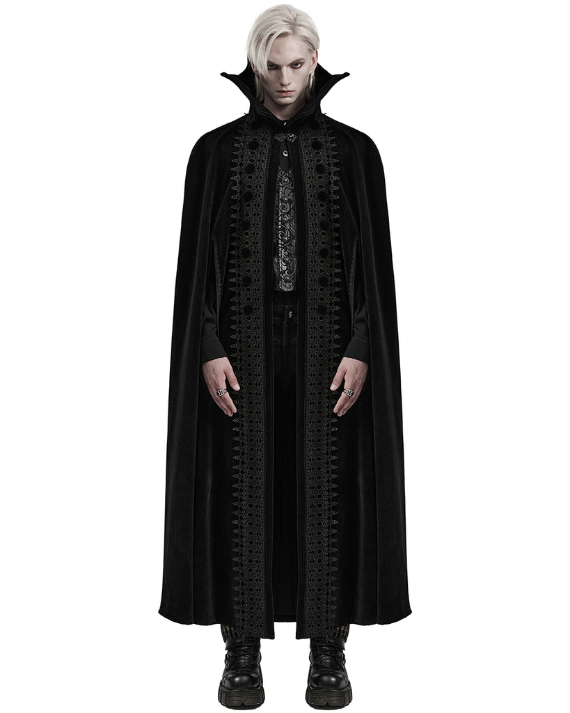 Vampire Rava Punk Rave Mens Long Gothic Nobleman Velvet Vampire Cloak – Violent Delights