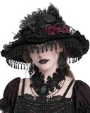 Eva Lady Womens Elegant Gothic Embellished Beaded Lace Choker Necklace