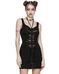 Punk Rave Daily Life Dark CyberPunk Twisted Ringlet Bodycon Dress