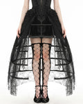 Dark In Love 2-Piece Gothic SpiderWeb Birdcage Crinoline Skirt