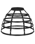 Devil Fashion Womens Gothic Punk Lolita Caged Mesh 2 Piece Crinoline Hoop Skirt