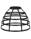 Devil Fashion Womens Gothic Punk Lolita Caged Mesh 2 Piece Crinoline Hoop Skirt