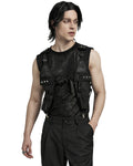 Punk Rave Mens Apocalyptic Wasteland Punk Tactical Utility Harness Top