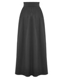 Dark In Love Womens Long Victorian Gothic High-Waisted Maxi Skirt