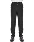 Devil Fashion Mens Tennyson Striped Gothic Lacing Dress Pants - Black