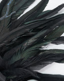 Eva Lady Gothic Beaded & Feathered Headdress
