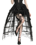 Dark In Love 2-Piece Gothic SpiderWeb Birdcage Crinoline Skirt