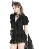 Dark In Love Womens Gothic Lace Embellished Waist Cincher Corset Belt