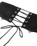 Dark In Love Womens Gothic Lace Embellished Waist Cincher Corset Belt