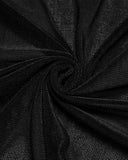 Punk Rave Womens Long Gothic Velvet & Lace Applique Maxi Skirt