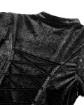 Dark in Love Womens Long Romantic Gothic Velvet & Lace Princess Maxi Dress