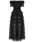 Punk Rave Womens Long Gothic Steampunk Cameo Prom Wedding Dress