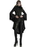 Punk Rave Womens Regency Gothic Jacquard Cutaway Frock Coat
