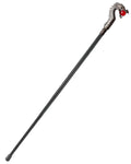 Penny Dreadful Gothic Steampunk Dragon Swaggering Cane - Red Orb