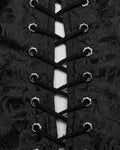 Punk Rave Mens Gothic Aristocrat Formal Jacquard Waistcoat Vest - Black