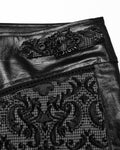 Punk Rave Mens Gothic Aristocrat Embroidered Damask Houndstooth Dress Pants