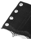 Dark In Love Womens Gothic Lace Embellished Waist Cincher Corset Belt