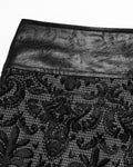 Punk Rave Mens Gothic Aristocrat Embroidered Damask Houndstooth Dress Pants