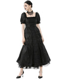 Dark In Love Womens Long Gothic Nocturne of Dawn Victorian Prom Evening Dress