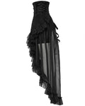 Punk Rave Womens Long Romantic Gothic Layered Chiffon Corset Skirt