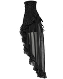 Punk Rave Womens Long Romantic Gothic Layered Chiffon Corset Skirt