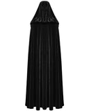 Punk Rave Womens Long Gothic Velvet & Lace Hooded Cloak