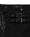 Punk Rave Womens Apocalyptic Gothic 2-Piece Shorts & Half Skirt