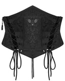 Punk Rave Daily Life Womens Gothic Butterfly Embroidered Waist Cincher Corset
