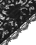 Eva Lady Womens Baroque Gothic Lace Fringed Shawl Cape