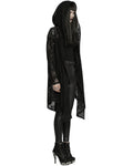 Punk Rave Womens Gothic Baroque Knit Hooded Cardigan Cloak