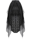 Dark In Love Gothic Burlesque Lace Structured Bustle Lift Skirt