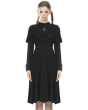Dark In Love Faithless Gothic Crucifix Midi Dress