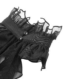 Dark In Love Bohemian Gothic Chiffon Lace Mesh Cravat Tie