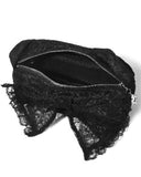 Dark In Love Womens Gothic Lolita Lace Bow Mini Handbag