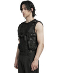 Punk Rave Mens Apocalyptic Wasteland Punk Tactical Utility Harness Top