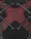 Devil Fashion Gothic Punk Filled X-Lacing Cushion