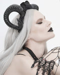Eva Lady Womens Grace's Redemption Gothic Horns Fascinator Headband