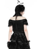 Dark In Love Bohemian Gothic Chiffon Lace Mesh Cravat Tie