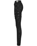 Punk Rave Womens Apocalyptic Gothic Spliced Mesh Strapping Leggings
