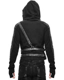 Devil Fashion Mens Dieselpunk Shoulder Harness Hip Bag Belt