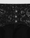 Punk Rave Mens Gothic Aristocrat Jacquard Contrast Dress Pants