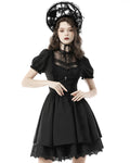 Dark In Love Gothic Lolita Doll Lace Inset Dress