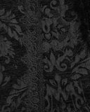 Punk Rave Womens Long Gothic Aristocrat Jacquard & Faux Fur Winter Coat
