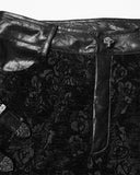 Punk Rave Womens Baroque Gothic Rose Flared Pants