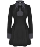 Dark In Love Gothic Lolita Doll Preppy Witch Dress - Black & Grey