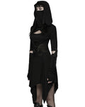 Punk Rave Womens Apocalyptic Gothic Hooded Mini Dress