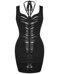 Punk Rave Daily Life Dark CyberPunk Twisted Ringlet Bodycon Dress