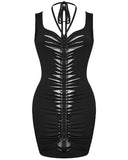 Punk Rave Daily Life Dark CyberPunk Twisted Ringlet Bodycon Dress