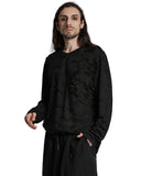 Punk Rave Mens Decadent Apocalyptic Punk Deconstructed Long Sleeve Top