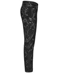 Punk Rave Mens Gothic Aristocrat Embroidered Damask Houndstooth Dress Pants